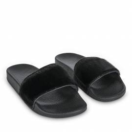 Manuel sandal i sort - inuitisk selskinn – harpsel – Great Greenland