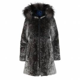 96 Fashion frakk i natur harpsæl front