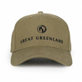 army green caps med great greenland logo
