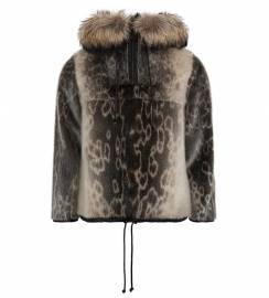 Arktisk anorak i harpsel med lærkant og hette