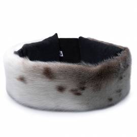 Nord pannebånd i natur inuitisk selskinn – håndsydd vintertilbehør – Great Greenland