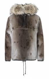 Unisex selskinn anorak fra Great Greenland i vinterlandskap