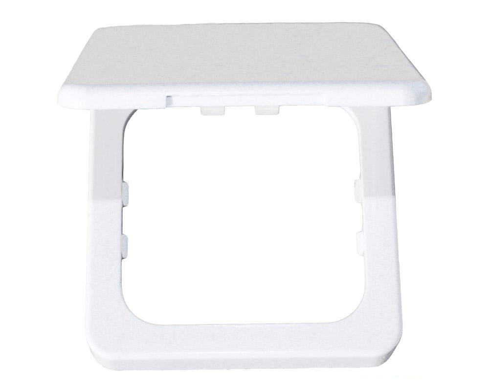 Ramme til 1 bryter m/lokk C - Line 60x70mm hvit - Fritidsshoppen.no