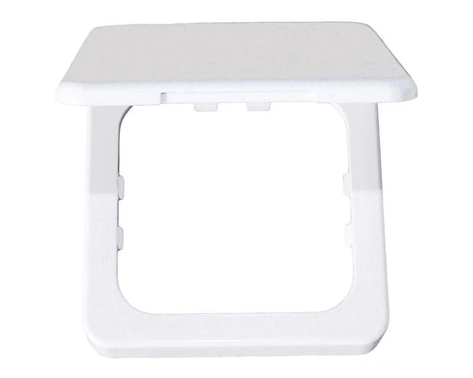 Ramme til 1 bryter m/lokk C - Line 60x70mm hvit - Fritidsshoppen.no