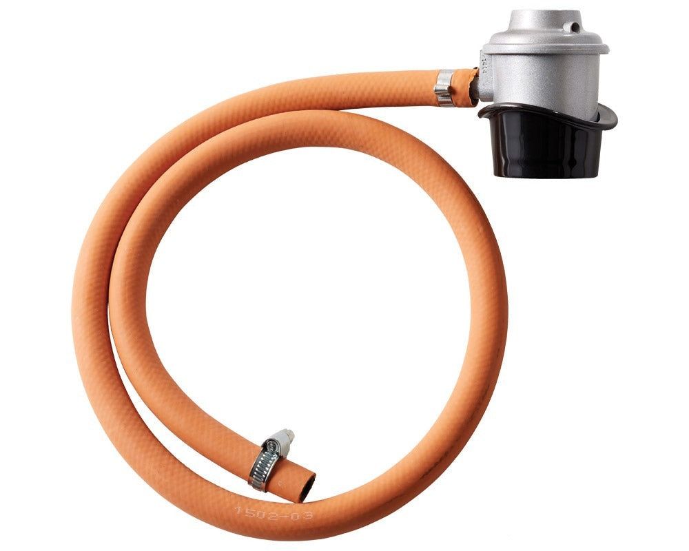 Regulatorsett m/1,20m slange + 2 slangeklemmer - Fritidsshoppen.nogassgassgrillgassregulator