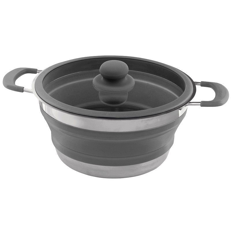 Sammenleggbar kjele 3,5l med lokk fra Eurotrail - Fritidsshoppen.no