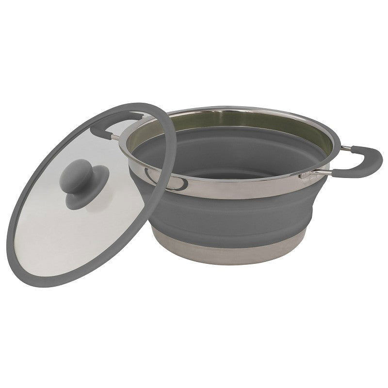 Sammenleggbar kjele 3,5l med lokk fra Eurotrail - Fritidsshoppen.no