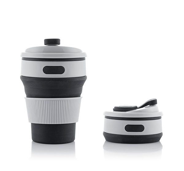 Sammenleggbar silikonkopp Flahsie med flere posisjoner og høyder - Fritidsshoppen.nobigbuybordcoffee to go