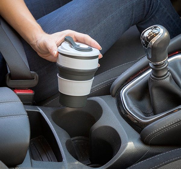 Sammenleggbar silikonkopp Flahsie med flere posisjoner og høyder - Fritidsshoppen.nobigbuybordcoffee to go