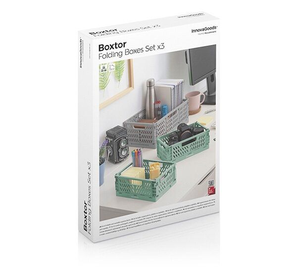 Sammenleggbare kurver - sett med 3 stk. - Fritidsshoppen.nobobilcampingcampingoppbevaring