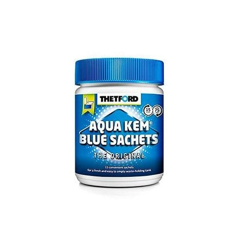 Thetford Aqua Kem Blue Sachets 15 stk – sanitærposer til campingtoalett