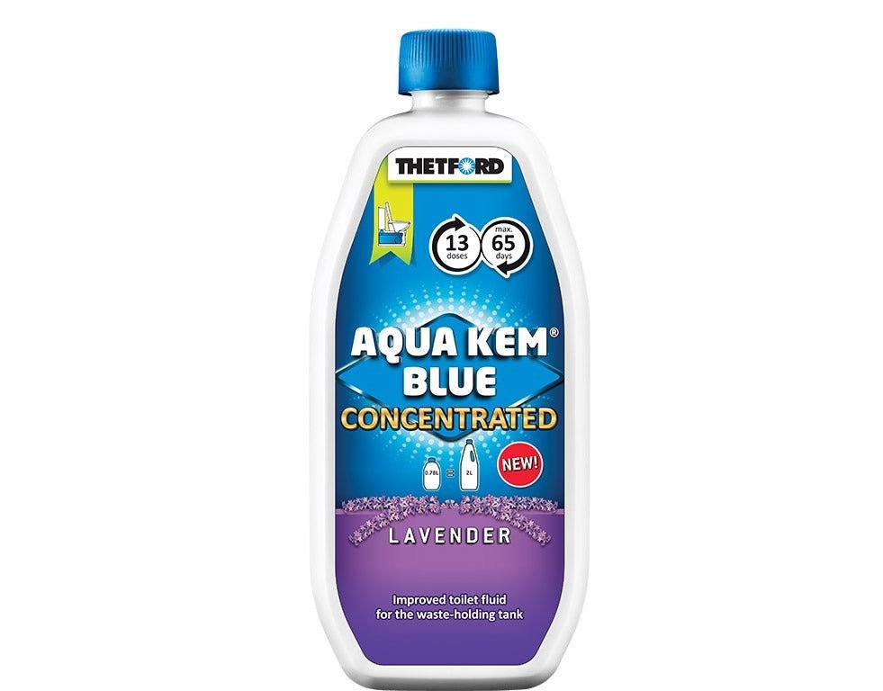 Sanitærvæske Thetford Aqua Kem Blue Concentrated Lavender 780ml - Fritidsshoppen.nobluebobilcamping