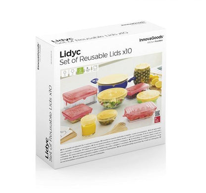 Silikonlokk sett gjenbrukbar/regulerbar ( 10) - Fritidsshoppen.nogjenbrukkjoppkjøkken