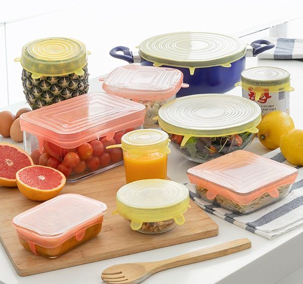 Silikonlokk sett gjenbrukbar/regulerbar ( 10) - Fritidsshoppen.nogjenbrukkjoppkjøkken