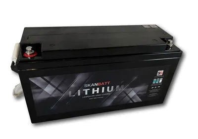 SKANBATT Bluetooth Lithium Batteri 24V 100AH 100A BMS - Fritidsshoppen.no