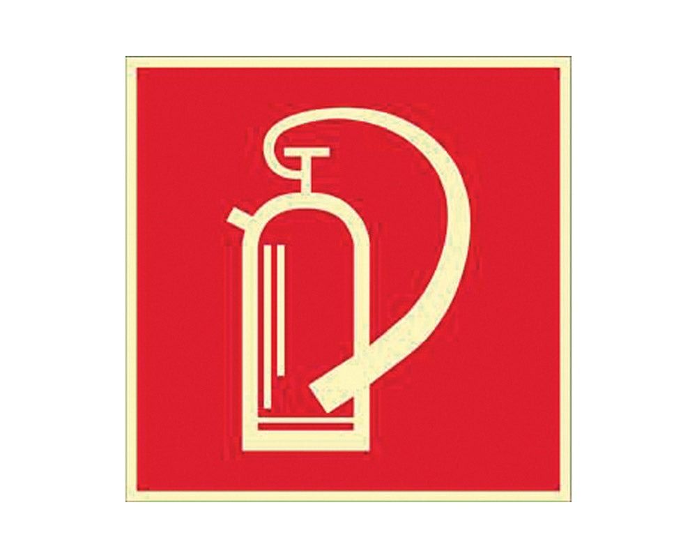 Skilt brannslukningsapparat 15x15cm aluminium - Fritidsshoppen.nobobilbocabrannslukker