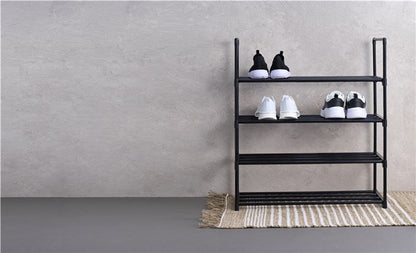 Skohylle m/4hyller 65x30x74cm sort - Fritidsshoppen.no