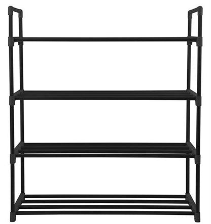 Skohylle m/4hyller 65x30x74cm sort - Fritidsshoppen.no