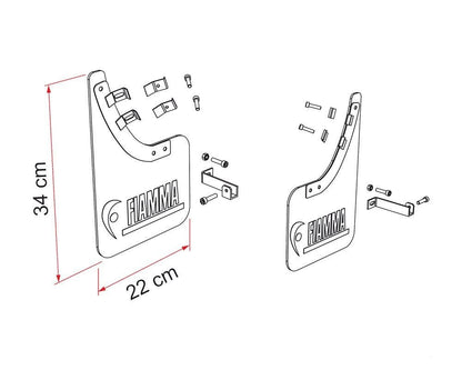 Skvettlapper Fiamma til Fiat Ducato bobil / campingbil - Fritidsshoppen.nobeskyttelsebeskyttelsestrekkbobil