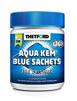 Thetford Blue Sachets - Kartongpris - Fritidsshoppen.noAquabeste prisblue