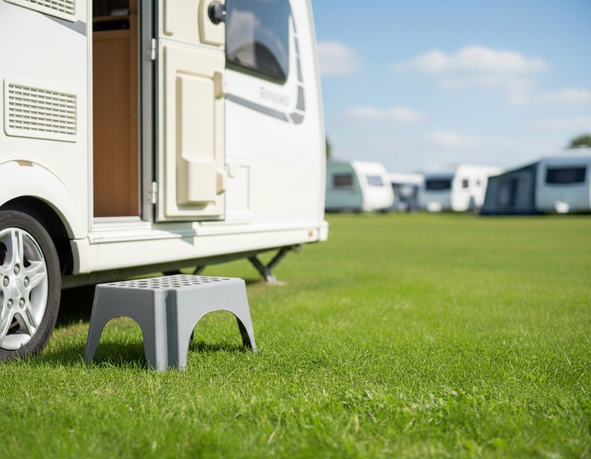 Trinn til campingvogn og bobil - Fiamma Step liten enkel PVC 42x28x23cm - Fritidsshoppen.nobobilbobil/campingvognboca