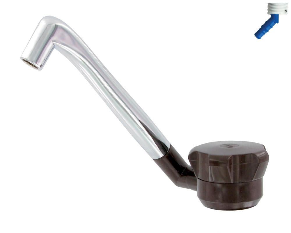 Vannkran Super Ø17mm m/bryter grå / krom - Fritidsshoppen.no